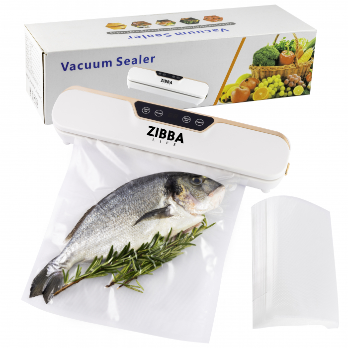 Aparat de Vidat Alimente 120W ZIBBA Life™, Compact, 10 Pungi Incluse, Dimensiuni 33x7.5x6 cm – Sigilare Rapida si Eficienta [9]