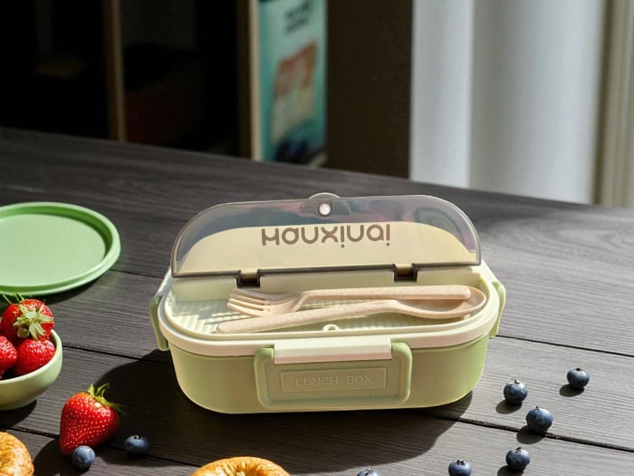 Lunch Box cu 3 Compartimente și Interior Inoxidabil – Cutie Pentru Mâncare, Termoizolantă, Rezistentă și Ușor de Curățat | Zibba Life™ [11]