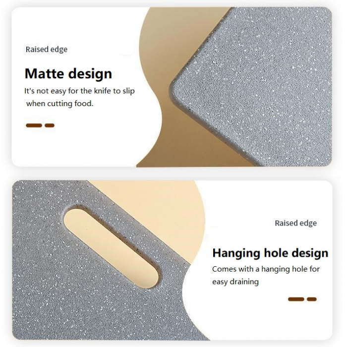 Set 3 Tocatoare de Bucatarie Zibba Life – Fara BPA, din Compozit Durabil, cu Manere – Dimensiuni 36x27.5 cm, 30x20 cm, 25x15 cm – Rezistente si Usor de Curatat [7]