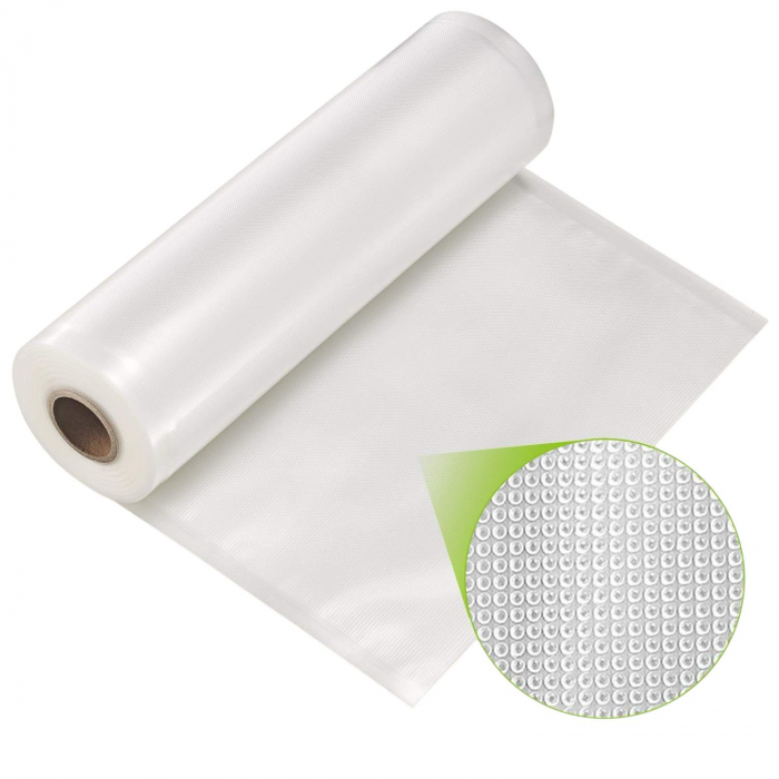 Set 4 Role Gofrate Pungi de Vidat Zibba Life™, 28 cm x 500 cm, Compatibile cu Orice Aparat de Vidat, Reutilizabile, Fara BPA [4]