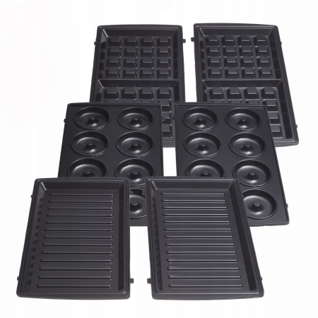 Aparat multifuncțional 5-în-1 – grill, sandwich, gofruri, donut, Nuci, 800 W [1]