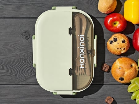 Lunch Box cu 3 Compartimente și Interior Inoxidabil – Cutie Pentru Mâncare, Termoizolantă, Rezistentă și Ușor de Curățat | Zibba Life™ [5]