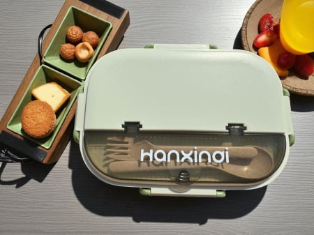 Lunch Box cu 3 Compartimente și Interior Inoxidabil – Cutie Pentru Mâncare, Termoizolantă, Rezistentă și Ușor de Curățat | Zibba Life™ [4]