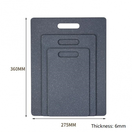 Pentru Bucatarie - Set 3 Tocatoare de Bucatarie Zibba Life – Fara BPA, din Compozit Durabil, cu Manere – Dimensiuni 36x27.5 cm, 30x20 cm, 25x15 cm – Rezistente si Usor de Curatat