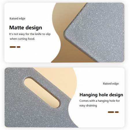 Set 3 Tocatoare de Bucatarie Zibba Life – Fara BPA, din Compozit Durabil, cu Manere – Dimensiuni 36x27.5 cm, 30x20 cm, 25x15 cm – Rezistente si Usor de Curatat [6]