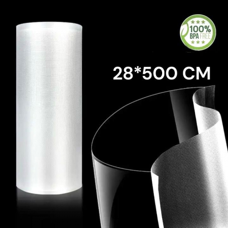 Set 2 Role Gofrate Pungi de Vidat Zibba Life™, 28 cm x 500 cm, Compatibile cu Orice Aparat de Vidat, Reutilizabile, Fara BPA [6]