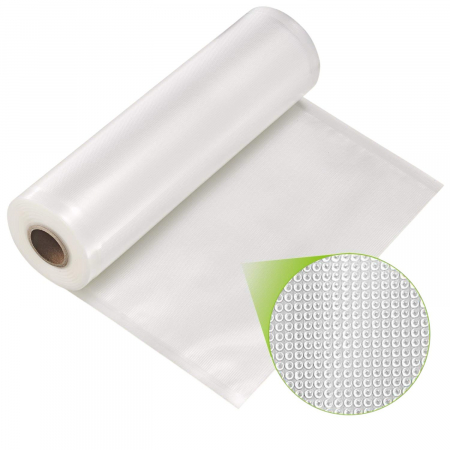 Set 4 Role Gofrate Pungi de Vidat Zibba Life™, 28 cm x 500 cm, Compatibile cu Orice Aparat de Vidat, Reutilizabile, Fara BPA [3]