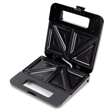 Toster electric pentru sandvișuri, 800 W, plăci antiaderente, carcasă din inox, design compact [3]