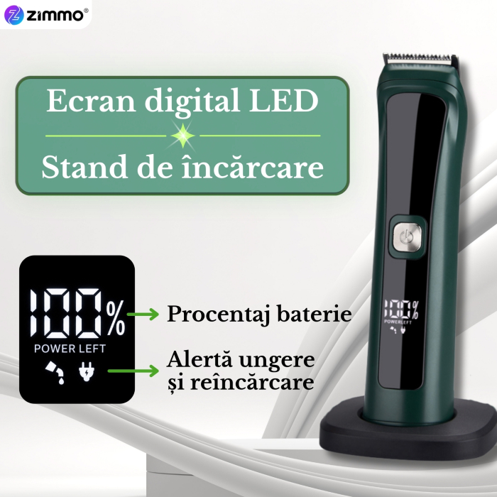 Masina de tuns 13 in 1 barba corp nas urechi IPX7 LED [9]