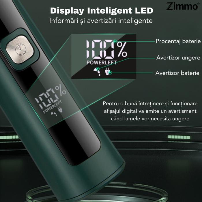 Masina de tuns 13 in 1 barba corp nas urechi IPX7 LED [7]