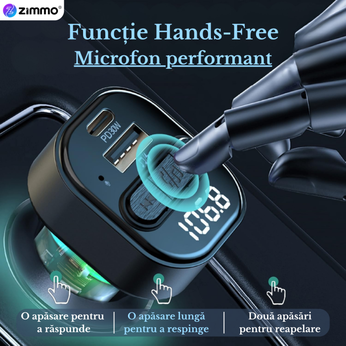 Modulator FM Bluetooth 5.3 C50 [4]