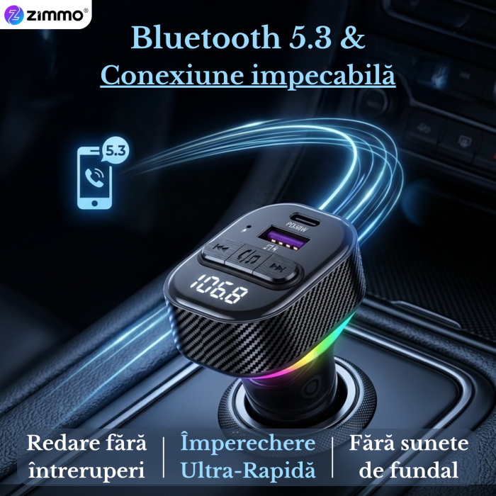 Modulator FM Bluetooth 5.3 C50 [2]