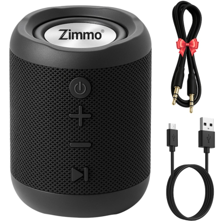Boxe portabile - Boxa portabila Zimmo® Boombox, Bluetooth 5.1, Radio FM, card MicroSd, cablu AUX si stick USB, True Wireless Stereo, Sunet 360°, HandsFree, Membrana Bass, Autonomie 10 ore, Rezistenta la apa si praf IP