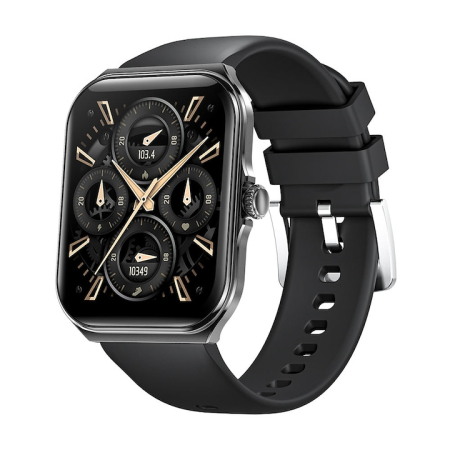 Smartwatch - Ceas smartwatch Zimmo®, Ecran curbat, Amoled FullTouch 1.96 inch, Negru