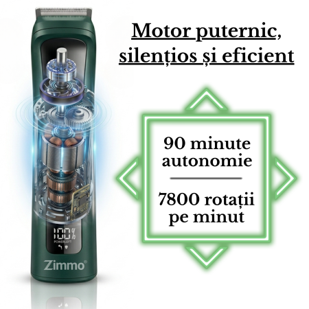 Masina de tuns 13 in 1 barba corp nas urechi IPX7 LED [5]