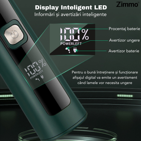 Masina de tuns 13 in 1 barba corp nas urechi IPX7 LED [6]