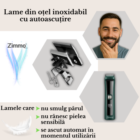 Masina de tuns 13 in 1 barba corp nas urechi IPX7 LED [4]