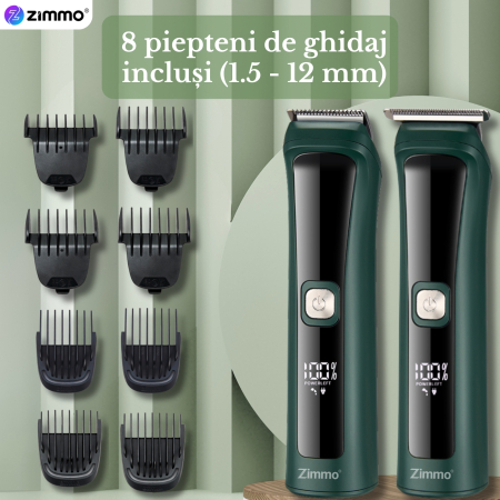 Masina de tuns 13 in 1 barba corp nas urechi IPX7 LED [5]