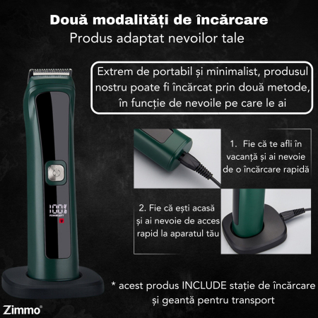 Masina de tuns 13 in 1 barba corp nas urechi IPX7 LED [9]