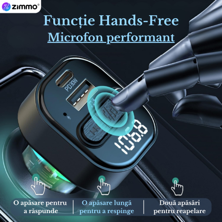Modulator FM Bluetooth 5.3 C50 [3]