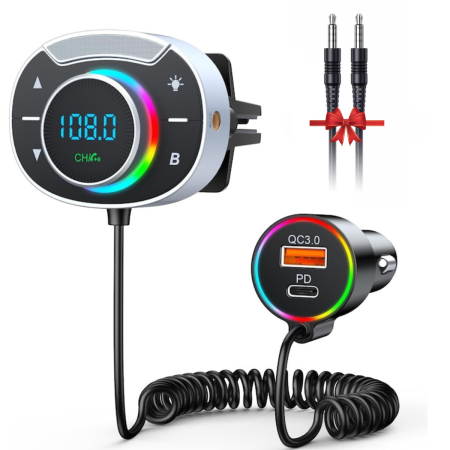 Accesorii auto - Modulator FM Bluetooth 5.3