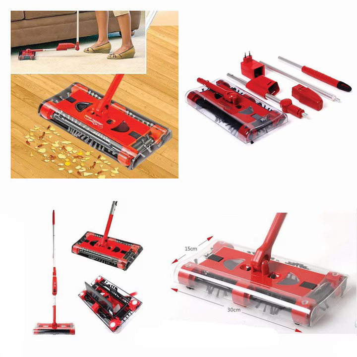 Mătură electrică rotativă fără fir – curățenie rapidă și fără efort! [6]