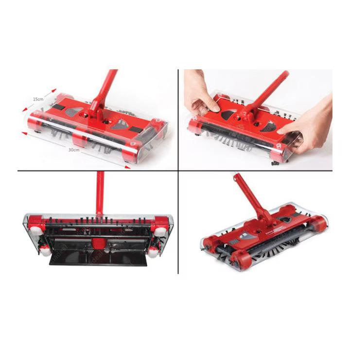 Mătură electrică rotativă fără fir – curățenie rapidă și fără efort! [2]