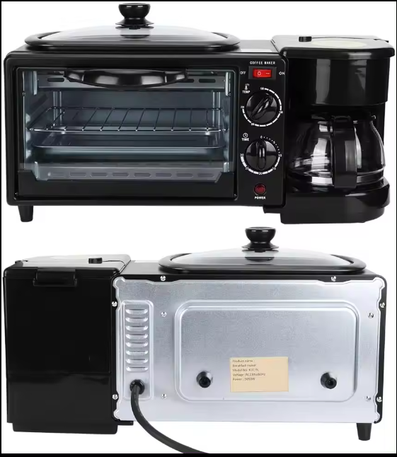 Aparat Multifuncțional pentru Mic Dejun 3 în 1 – Gătește Rapid și Eficient! ☕ [6]