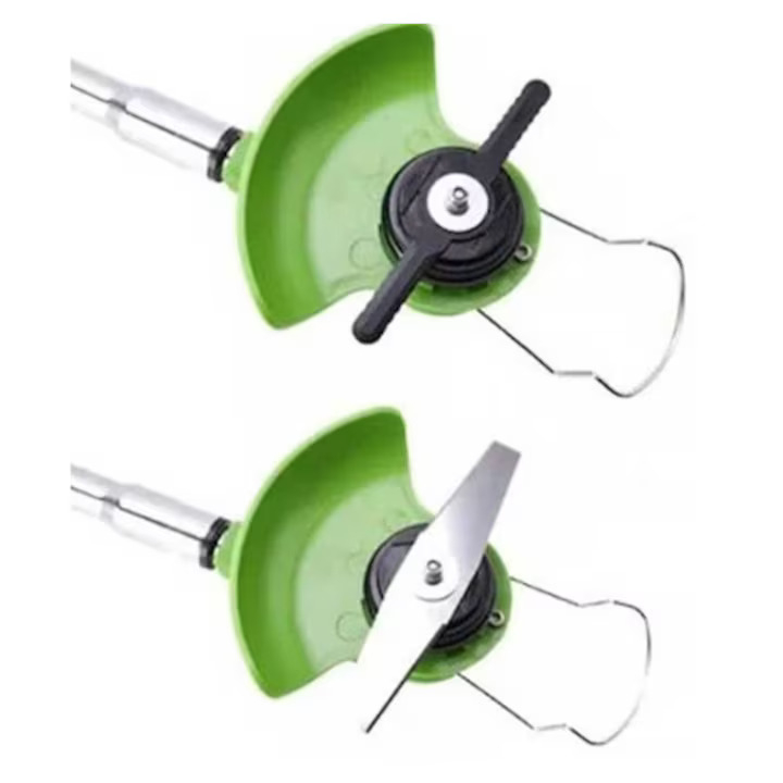 Motocoasa Electrica Profesionala ZMR 48V, 2x Acumulatori 4000mAh, 18000 RPM, Motor 1800W, Disc Metalic 15cm, 2 Cutite Otel, 5 Cutite Plastic, Brat Ajustabil 90-120cm, Cap Rotativ 90°, Autonomie 4h, In [9]