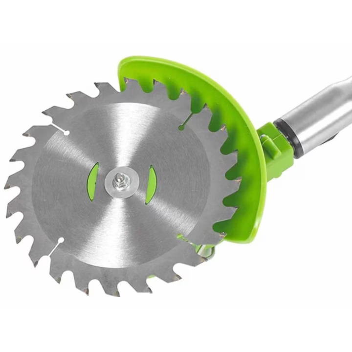 Motocoasa Electrica Profesionala ZMR 48V, 2x Acumulatori 4000mAh, 18000 RPM, Motor 1800W, Disc Metalic 15cm, 2 Cutite Otel, 5 Cutite Plastic, Brat Ajustabil 90-120cm, Cap Rotativ 90°, Autonomie 4h, In [6]