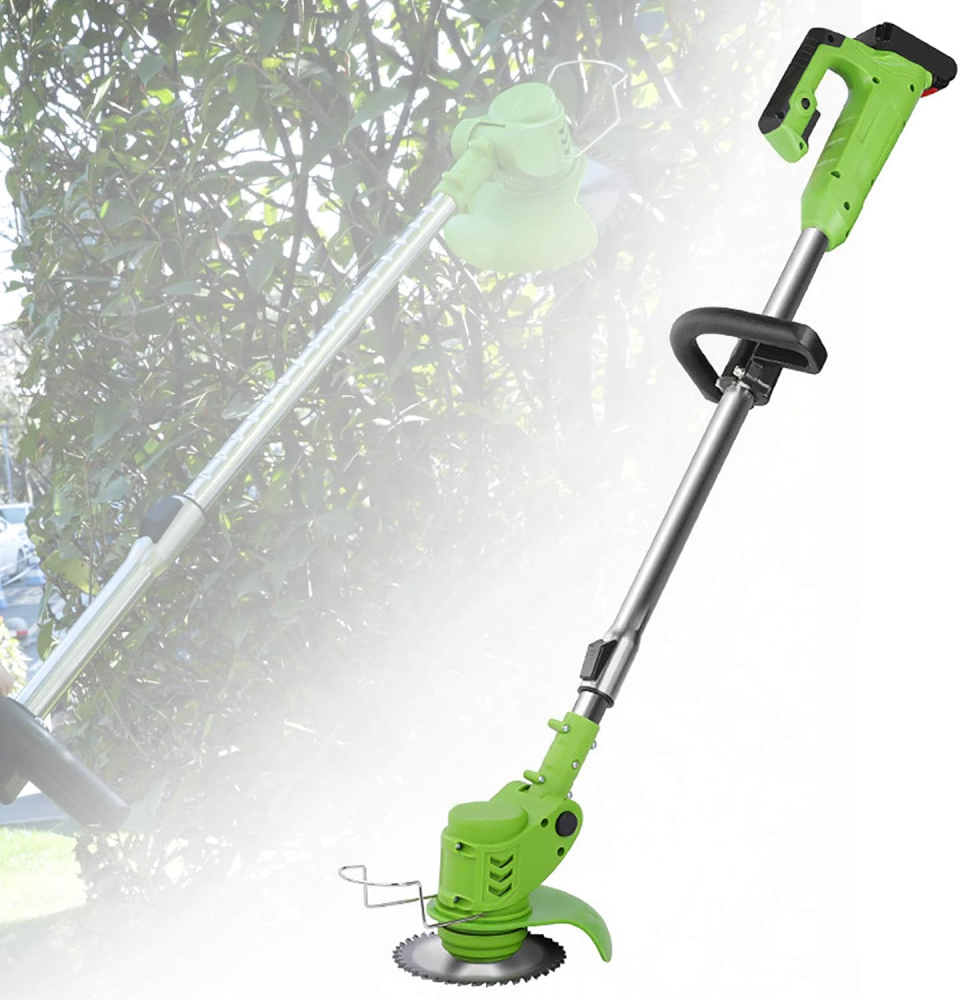 Motocoasa Electrica Profesionala ZMR 48V, 2x Acumulatori 4000mAh, 18000 RPM, Motor 1800W, Disc Metalic 15cm, 2 Cutite Otel, 5 Cutite Plastic, Brat Ajustabil 90-120cm, Cap Rotativ 90°, Autonomie 4h, In [4]