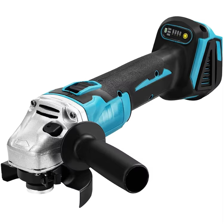 Polizor unghiular fara fir ZMR 125mm, 500W, 48V, motor fara perii, 3 trepte viteza, 2 acumulatori 1.5Ah, afisaj LED nivel baterie, maner lateral, blocare ax, protectie disc, carcasa aluminiu, incarcat [4]