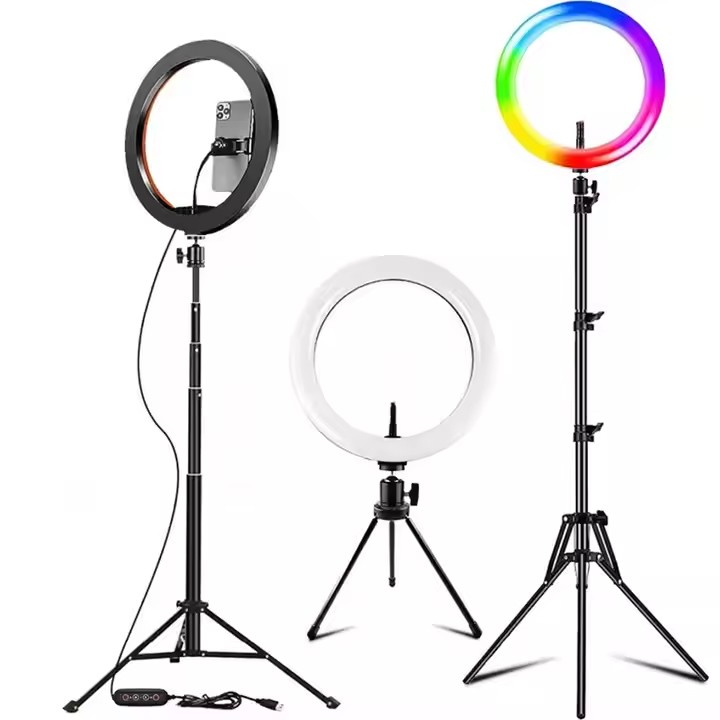 RGB Ring Light – Iluminare spectaculoasă, 15 efecte colorate & control total [5]