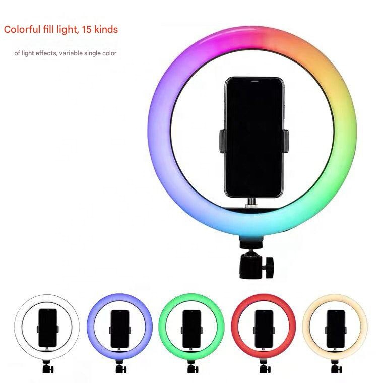 RGB Ring Light – Iluminare spectaculoasă, 15 efecte colorate & control total [2]