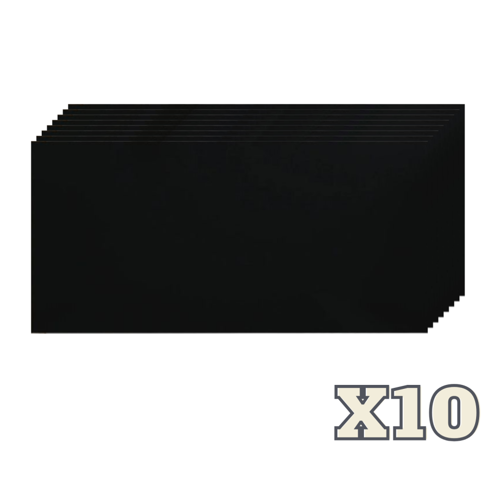 Set 10 Plăci Autoadezive Uni ZMR, 30x60 cm, Model 'Noir Absolut', Grosime 2 mm, Material PVC Impermeabil, Acoperire: 1,8 mp – Ideal pentru Interioare Elegante și Minimaliste - ZMR [1]