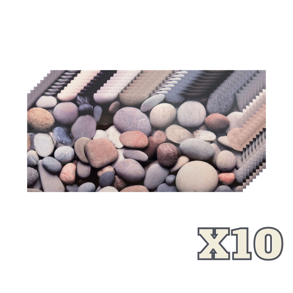 Set 10 Plăci Decor Autoadezive ZMR, 30x60 cm, Model 'Răgaz Printre Pietre', PVC Impermeabil, Grosime 2 mm, Acoperire: 1,8 mp – Perfect pentru Design Modern și Natural - ZMR [1]