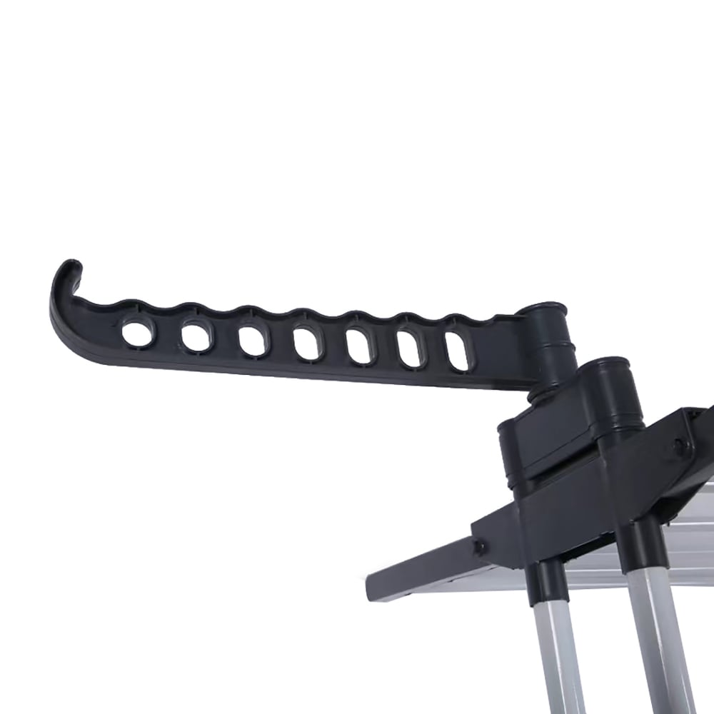 Uscator Vertical ZMR, Pliabil, 3 Niveluri de Uscare, 35m Spatiu de Uscare, Cadru Metalic + ABS, Suport Umerase, 4 Roti Blocabile, Negru [5]