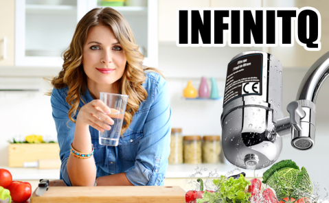 Filtru de apă pentru robinet ZMR, capacitate 50.000L, 7 etape filtrare, cartuș reutilizabil, elimină impurități, clor și metale grele, montaj rapid, argintiu [1]