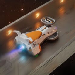 Masinute si vehicule pentru copii - Mașinuță navigație spațială electrică ZMR pentru copii +3 ani, 6V 25W, lumini LED, sunete interactive, roți silicon, design futurist