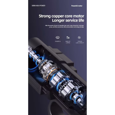 Aparat de Spalat cu Presiune Portabil ZMR, 40 Bar, 300W, Acumulator 48V 12.000 mAh, Autonomie 30 min, Furtun 5m, 2 Duze Reglabile, Rezervor Detergenti, Jet Puternic, Ideal pentru Masina, Curte, Mobili [7]