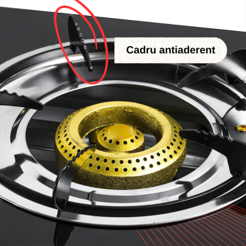 Aragaz Portabil ZMR pe Gaz GPL, 3 Arzatoare Puternice, Sticla Securizata Neagra, Aprindere Electronica Quartz, Cadru Antiderapant, Butoane Control PVC, Dimensiuni 680×358 mm, Ideal pentru Bucatarie, C [3]