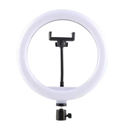 Iluminat & Studio - Lampa Ring Light LED Profesionala ZMR 55 cm cu Trepied 210 cm, 3 Moduri de Lumina si Intensitate Reglabila, Alimentare USB, Telecomanda & Suport Telefon – Iluminare Premium pentru Fotografii, Video, M