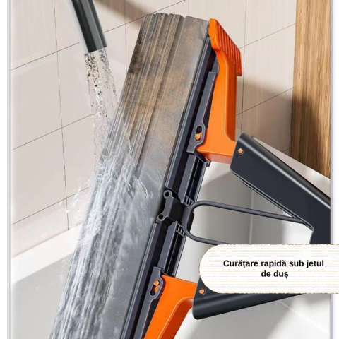 Mop Super Absorbant ZMR® cu Maner Telescopic Reglabil, Sistem Simplu de Stoarcere, Burete Inlocuibil, Ideal pentru Toate Tipurile de Podele – Parchet, Gresie, Marmura, Linoleum, Curatare Eficienta si [7]