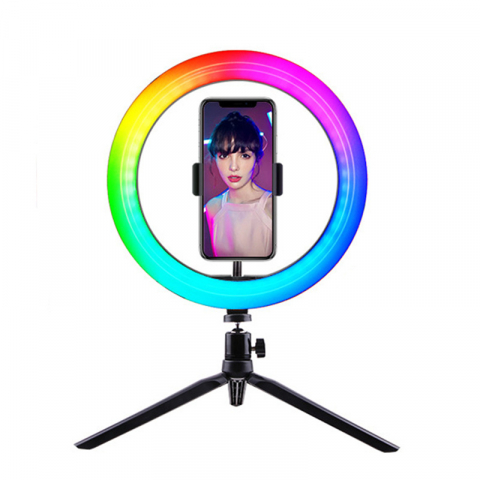 RGB Ring Light – Iluminare spectaculoasă, 15 efecte colorate & control total [5]