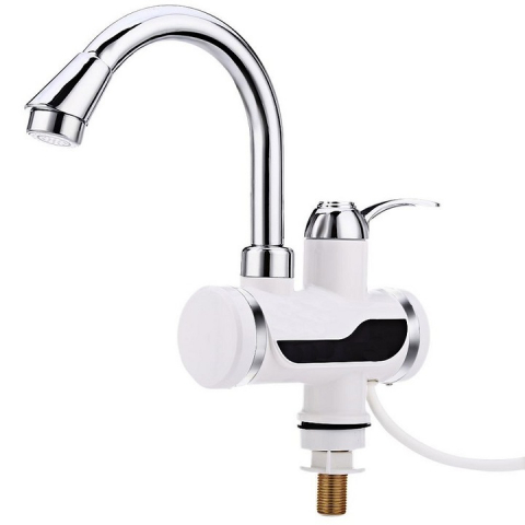 Robinet Electric Instant cu Dus, Apa Calda 30-60°C, 3000W, Afisaj LED, Pipa Rotativa 360°, Debit 1.5-2L/min, Economie de Energie, Montaj Simplu, Ideal pentru Bucatarie, Baie, Case de Vacanta [5]