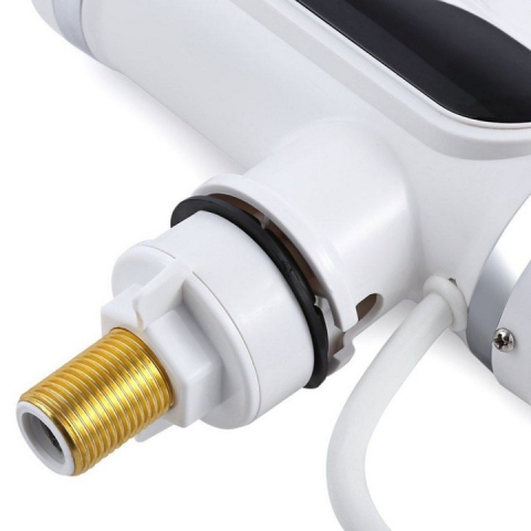 Robinet Electric Instant cu Dus, Apa Calda 30-60°C, 3000W, Afisaj LED, Pipa Rotativa 360°, Debit 1.5-2L/min, Economie de Energie, Montaj Simplu, Ideal pentru Bucatarie, Baie, Case de Vacanta [6]