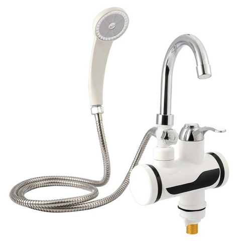 Robinet Electric Instant cu Dus, Apa Calda 30-60°C, 3000W, Afisaj LED, Pipa Rotativa 360°, Debit 1.5-2L/min, Economie de Energie, Montaj Simplu, Ideal pentru Bucatarie, Baie, Case de Vacanta [4]