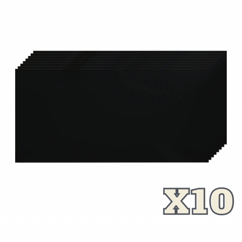 Placi Imitatie Marmura Autoadezive - Set 10 Plăci Autoadezive Uni ZMR, 30x60 cm, Model 'Noir Absolut', Grosime 2 mm, Material PVC Impermeabil, Acoperire: 1,8 mp – Ideal pentru Interioare Elegante și Minimaliste - ZMR