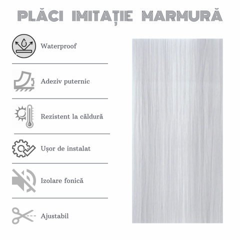 Set 10 Plăci Imitatie Lemn Deschis Autoadezive ZMR, 30x60 cm, Model 'Eleganța Nordică', Grosime 2 mm, Material PVC Impermeabil, Acoperire: 1,8 mp – Ideal pentru Interioare Moderne - ZMR [3]