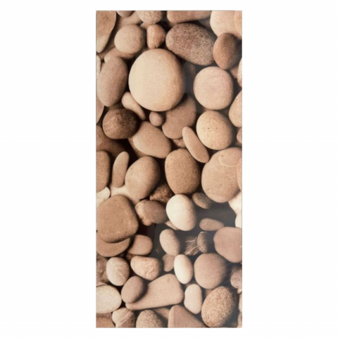 Set 10 Placi Imitatie Marmura Autoadezive ZMR, 30x60 cm, Design 'Pietricele Naturale', Grosime 2 mm, Material PVC Rezistent la Apa, Acoperire: 1,8 mp – Ideale pentru Zonele de Accent din Living sau Sp [1]